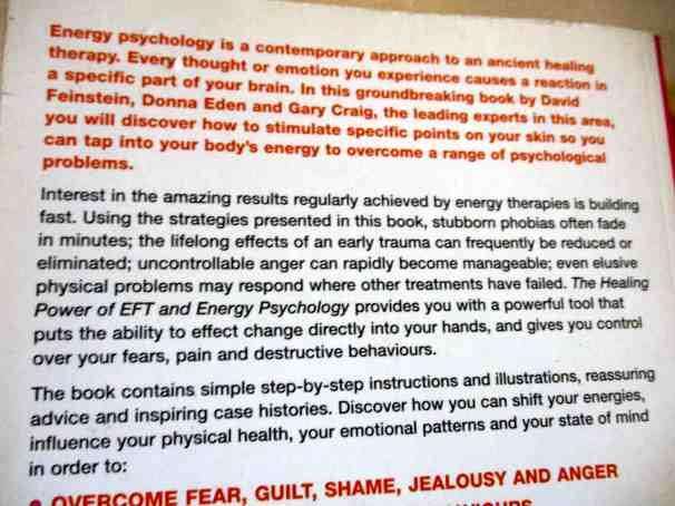 THE HEALING POWER OF EFT & ENERGY PSYCHOLOGY - TAP INTO YOUR BODY'S ENERGY TO CHANGE YOUR LIFE ...