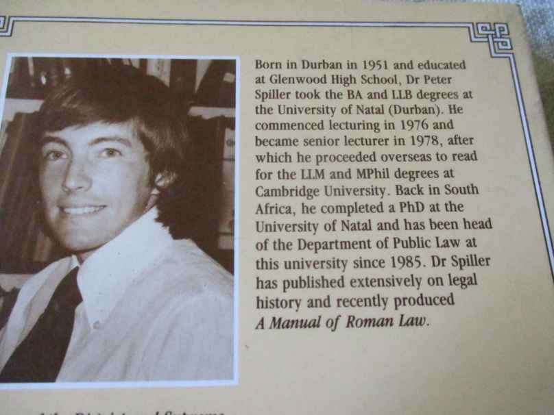 A HISTORY OF THE DISTRICT AND SUPREME COURTS OF NATAL 1846 - 1910 - PETER SPILLER