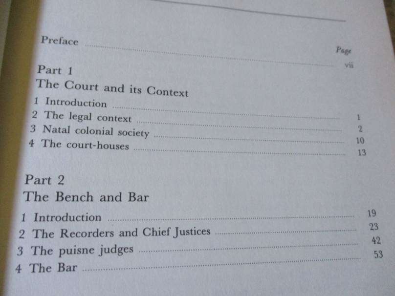 A HISTORY OF THE DISTRICT AND SUPREME COURTS OF NATAL 1846 - 1910 - PETER SPILLER