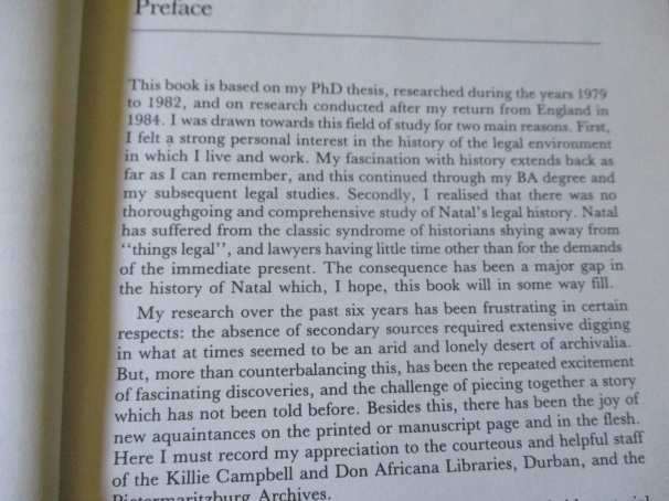 A HISTORY OF THE DISTRICT AND SUPREME COURTS OF NATAL 1846 - 1910 - PETER SPILLER