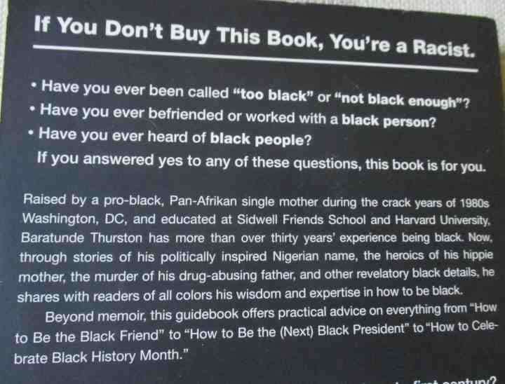 HOW TO BE BLACK - BARATUNDE THURSTON