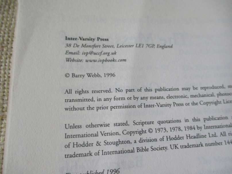 THE BEST OF ISAIAH - BARRY WEBB