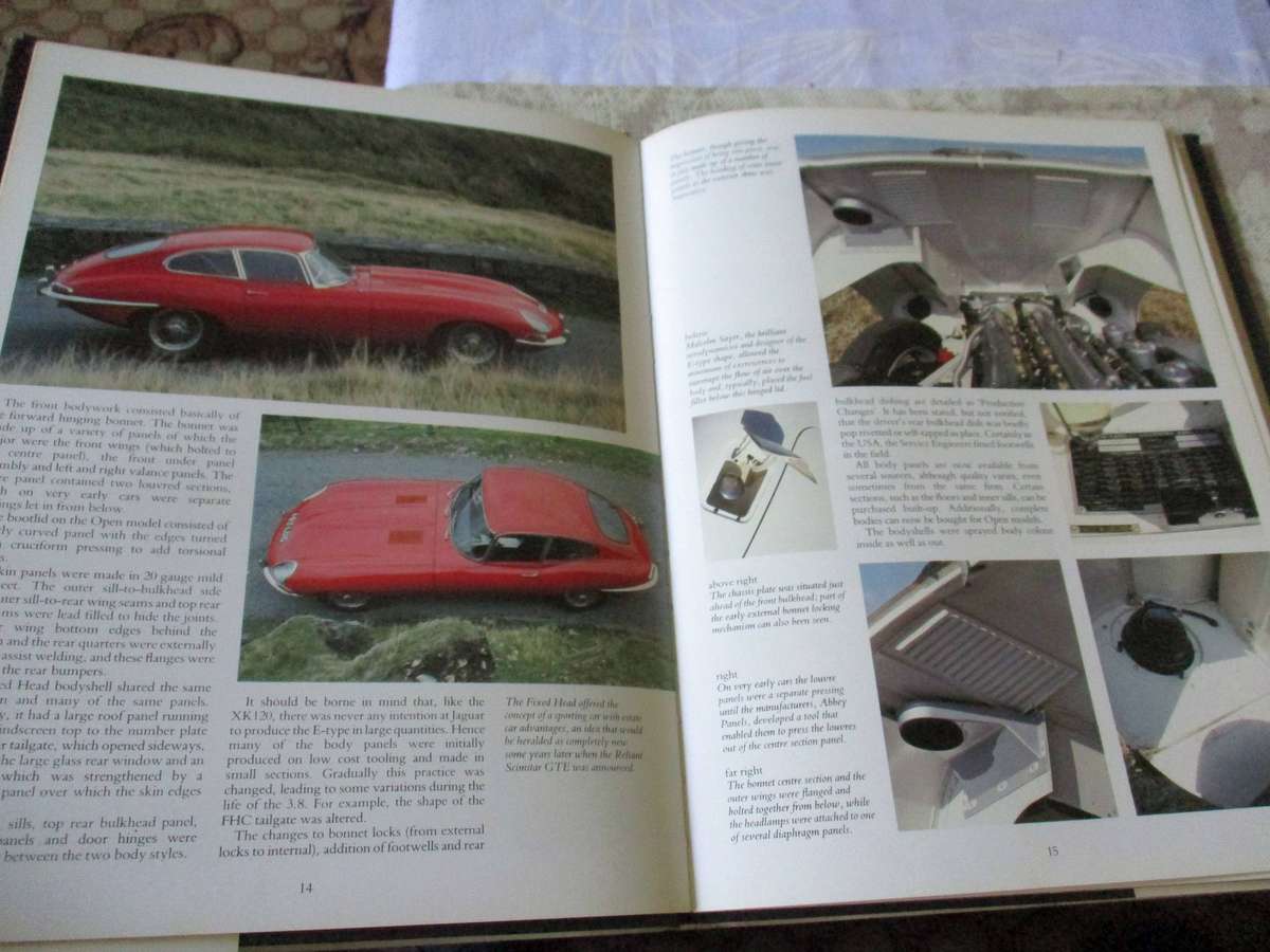 ORIGINAL JAGUAR E-TYPE - THE RESTORERS GUIDE TO 3.8, 4.2  AND  V12  BY PHILIP PORTER