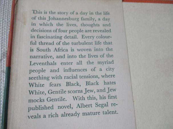 JOHANNESBURG FRIDAY - ALBERT SEGAL