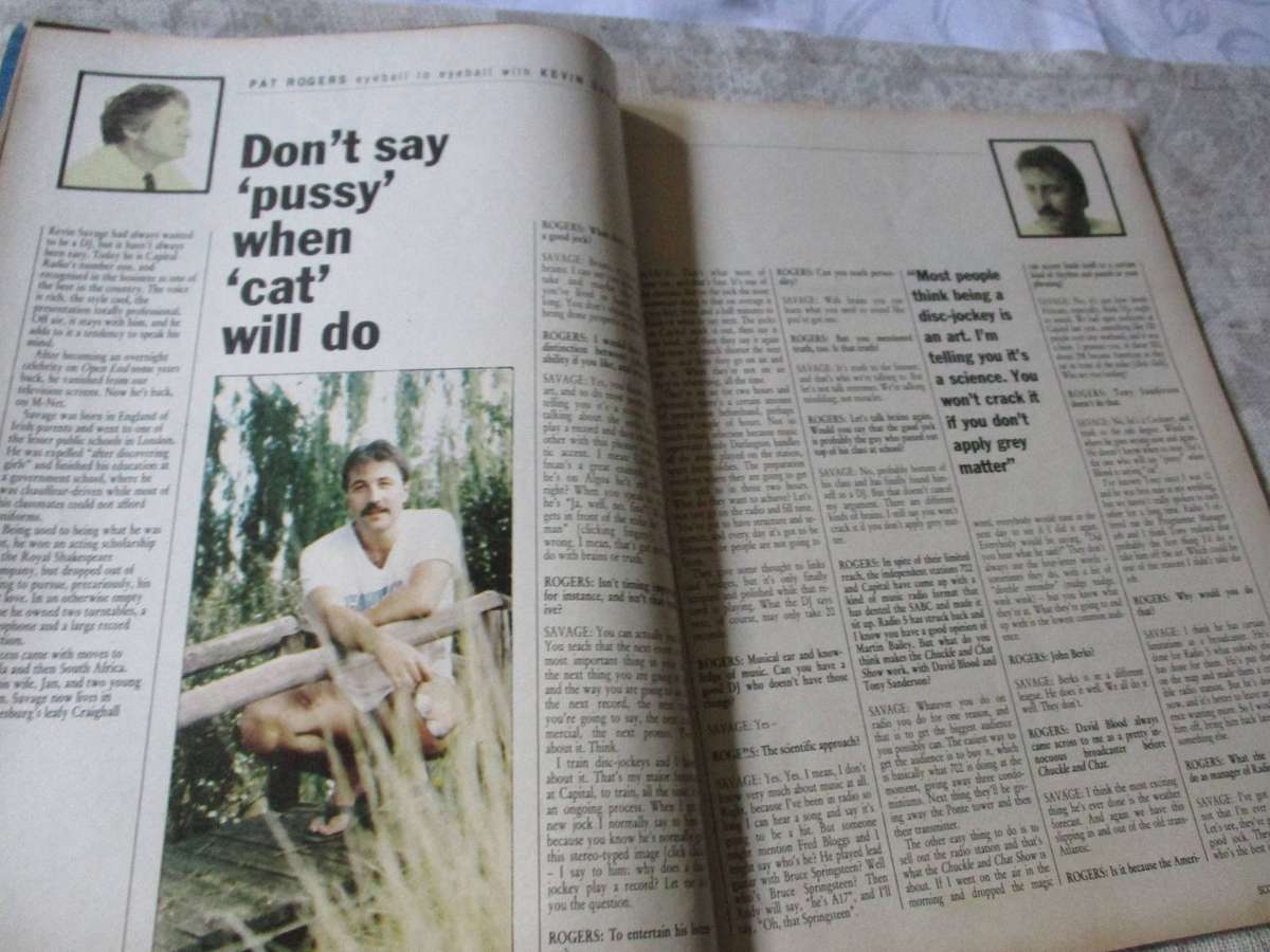 SCOPE MAGAZINE 7 NOVEMBER 1986 ( KEVIN SAVAGE DJ, GLORIA RODRIGUEZ MODEL