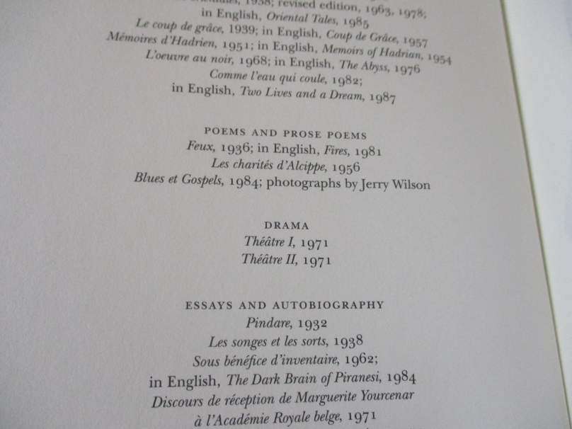 MEMOIRS OF HADRIAN - MARGUERITE YOURCENAR