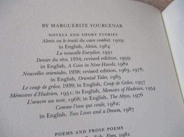 MEMOIRS OF HADRIAN - MARGUERITE YOURCENAR