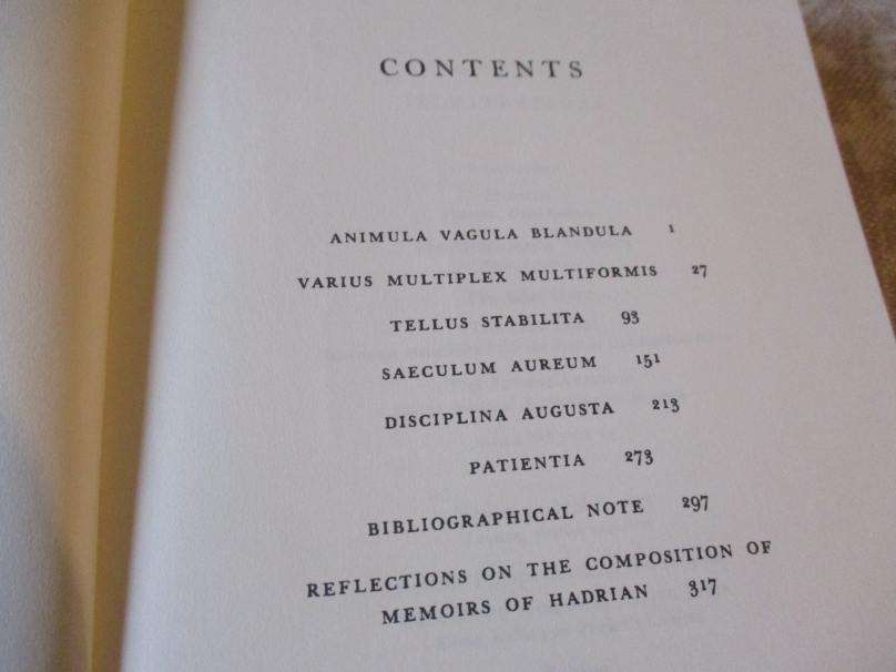 MEMOIRS OF HADRIAN - MARGUERITE YOURCENAR