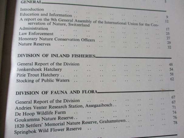 DEPARTMENT OF NATURE CONSERVATION ANNUAL REPORT NO 23 1966