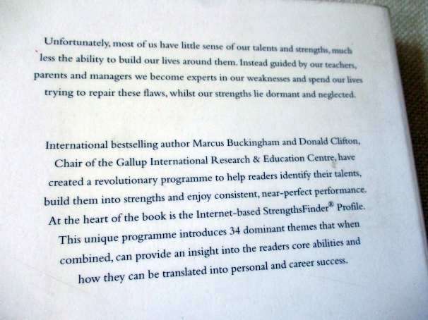 NOW DISCOVER YOUR STRENGTHS - MARCUS BUCKINGHAM