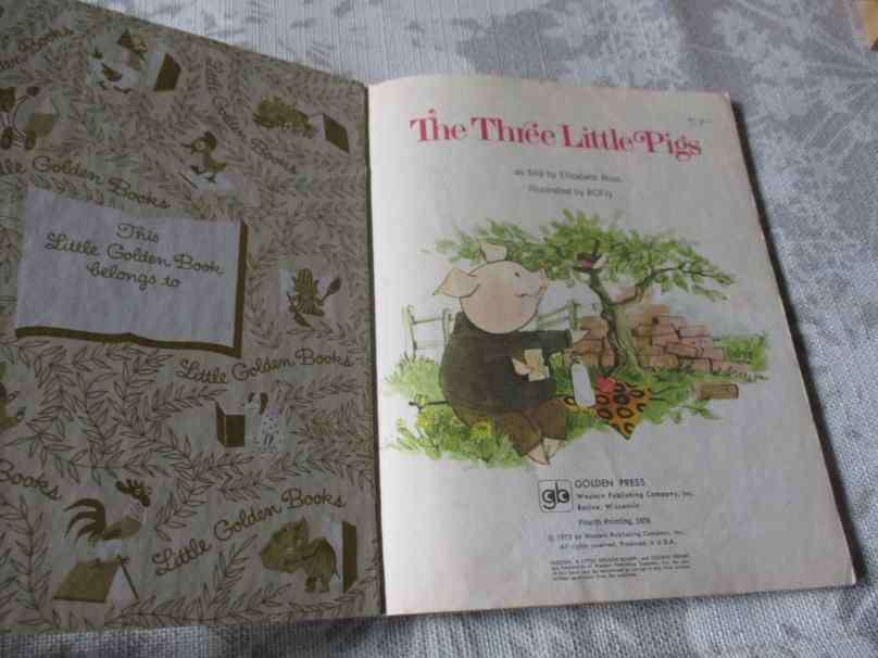 THE THREE LITTLE PIGS - A LITTLE GOLDEN BOOK