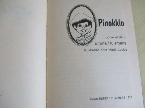 PINOKKIO - OORVERTEL DEUR EMMA HUISMANS