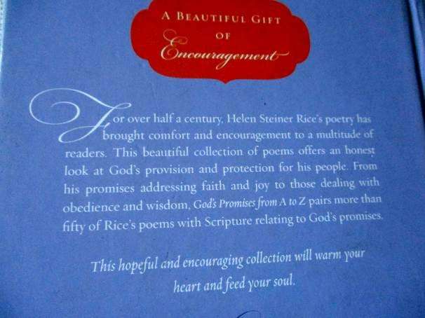 GOD'S PROMISES FROM A TO Z - HELEN STEINER RICE