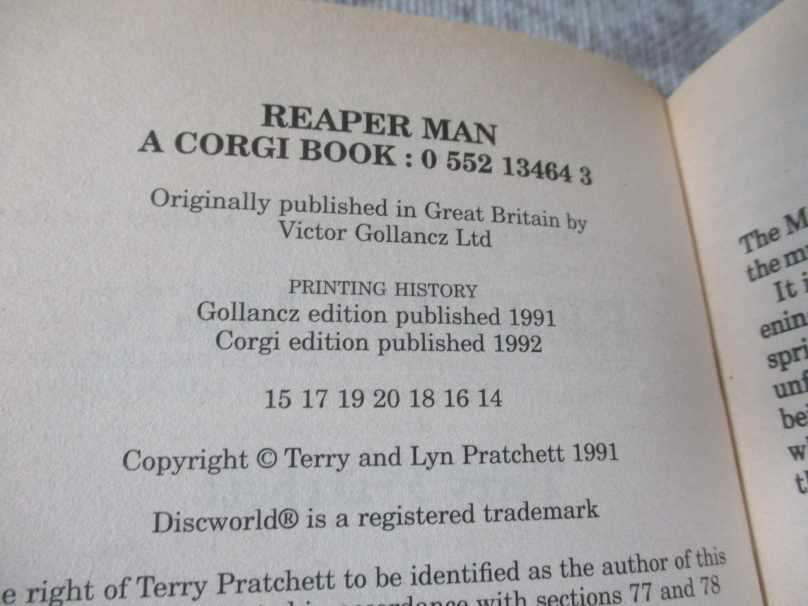 Reaper Man - Terry Pratchett - Discworld Novel