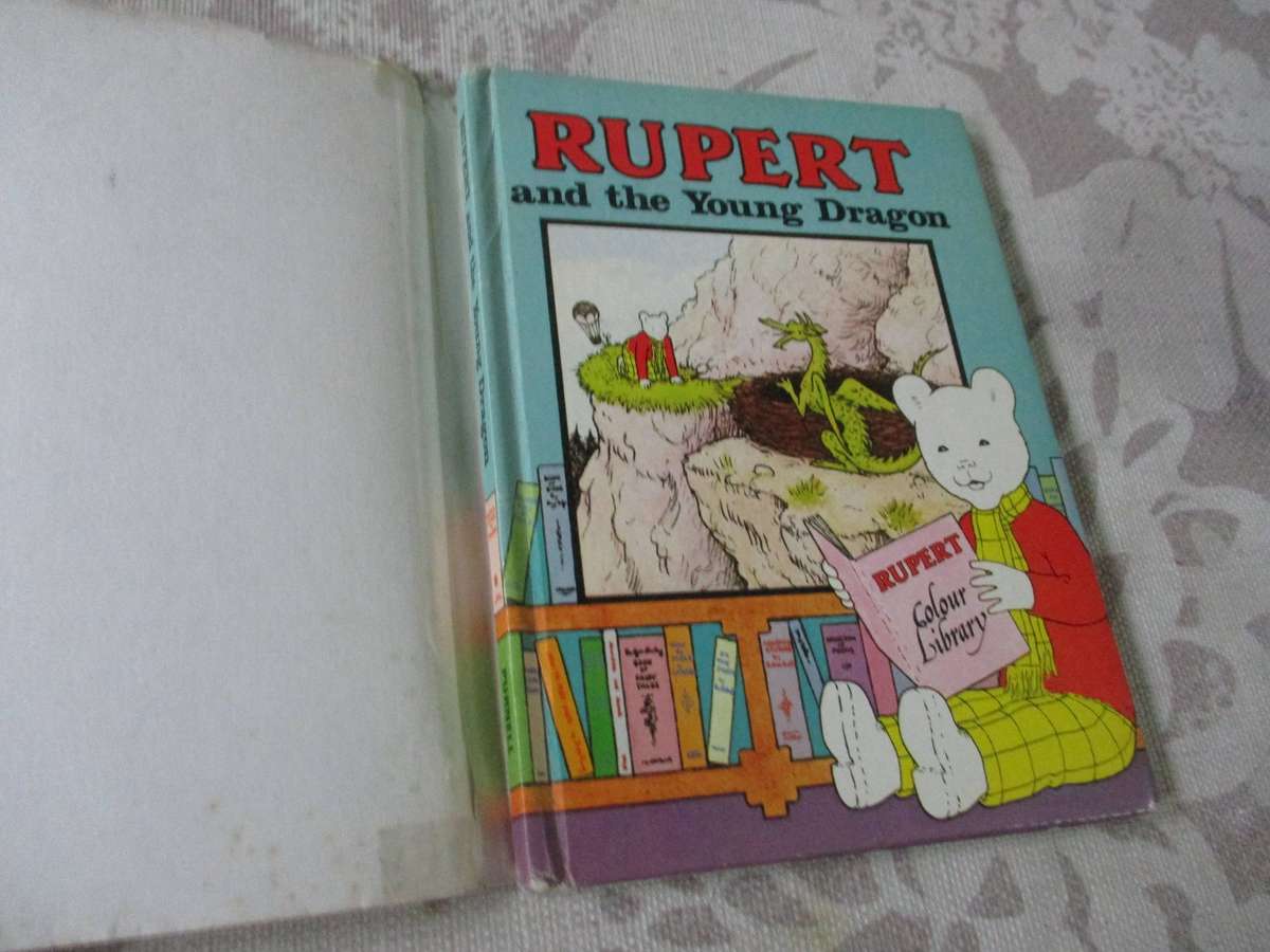 RUPERT AND THE YOUNG DRAGON - RUPERT COLOUR LIBRARY  ( rupert the bear )