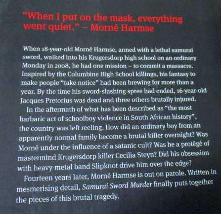 SAMURAI SWORD MURDER - THE MORNE' HARMSE STORY - NICOLE ENGELBRECHT