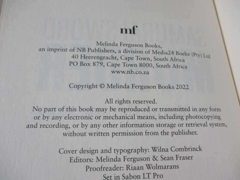 SAMURAI SWORD MURDER - THE MORNE' HARMSE STORY - NICOLE ENGELBRECHT