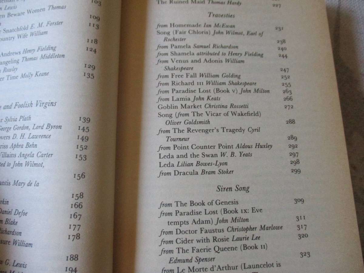 THE FABER BOOK OF SEDUCTIONS EDITED BY JENNY NEWMAN