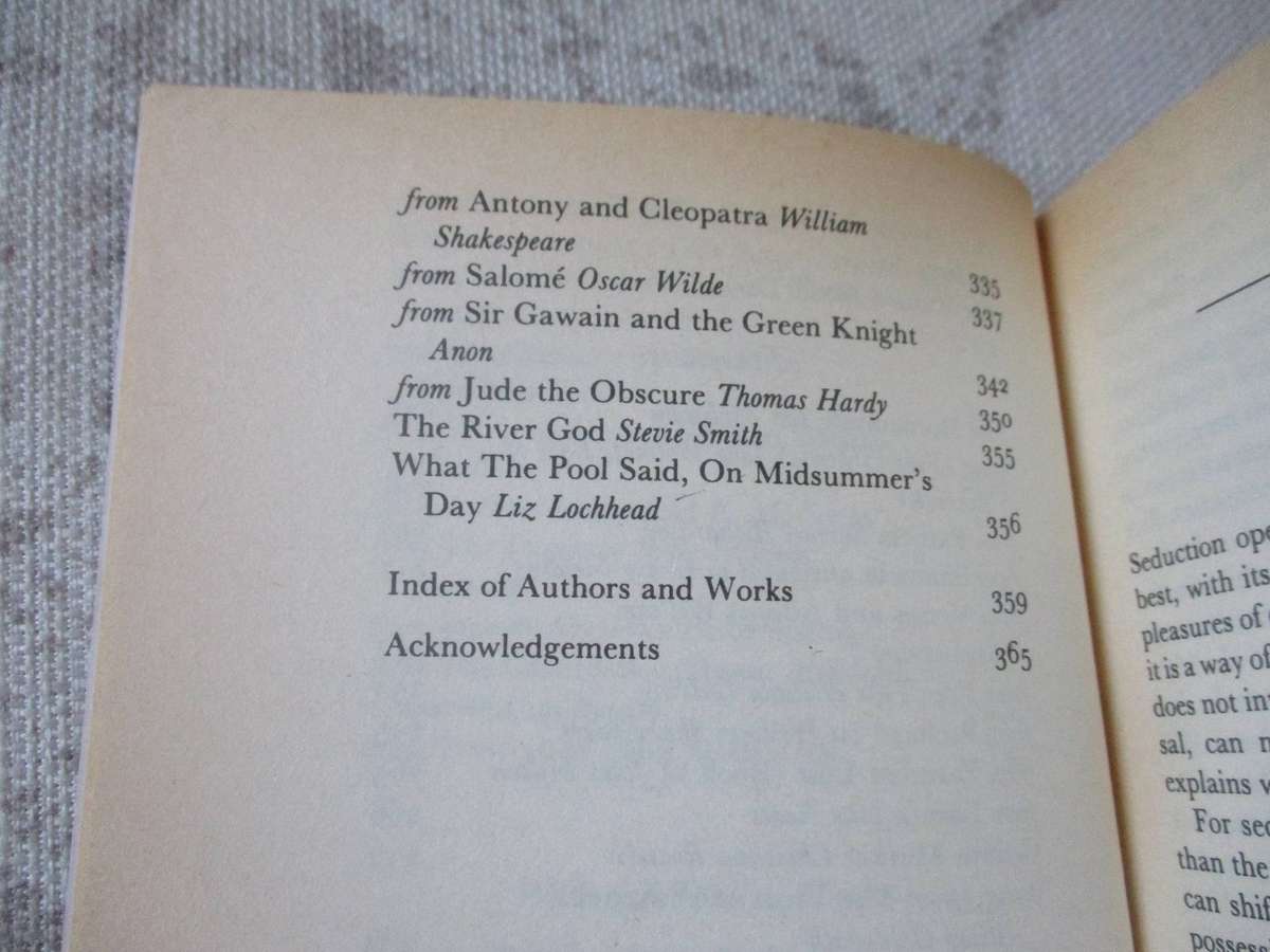 THE FABER BOOK OF SEDUCTIONS EDITED BY JENNY NEWMAN