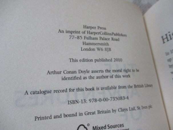 THE ADVENTURES OF SHERLOCK HOLMES - SIR ARTHUR CONAN DOYLE - COLLINS CLASSICS