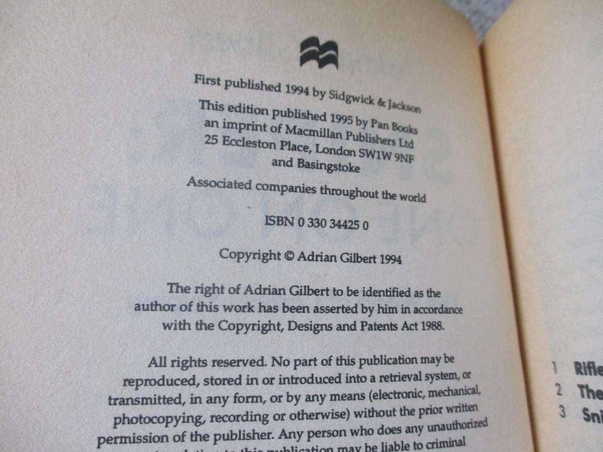 SNIPER ONE-ON-ONE - THE WORLD OF COMBAT SNIPING - ADRIAN GILBERT