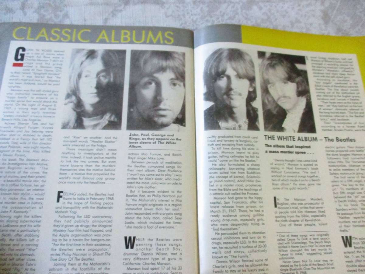 SCOPE MAGAZINE 1 APRIL 1994 ( THE BEATLES - WHITE ALBUM, SCOPE HUNK - ROSS McCULLOCH,
