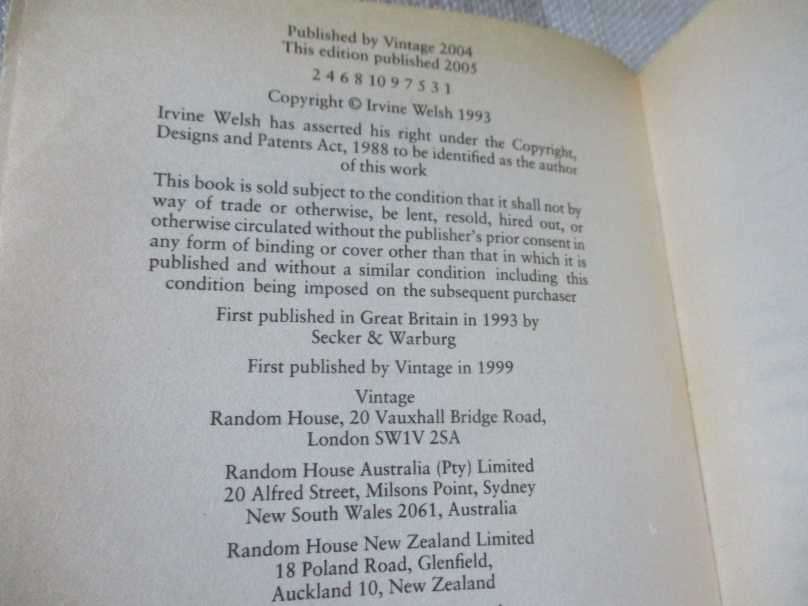 TRAINSPOTTING - IRVINE WELSH