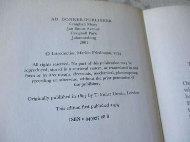 TROOPER PETER HALKET OF MASHONALAND - OLIVE SCHREINER