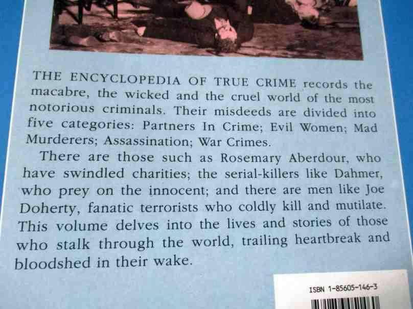 THE ENCYCLOPEDIA OF TRUE CRIME - ALLAN HALL
