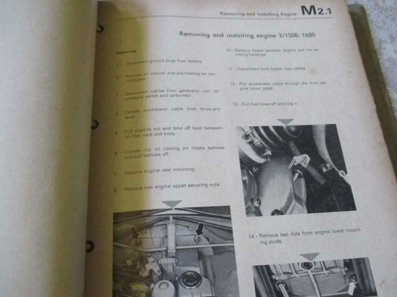 VW WORKSHOP MANUAL 1969 EDITION - DEALS WITH ALL VW TYPES, MODELS AND VERSIONS FROM 1967 ONWARDS