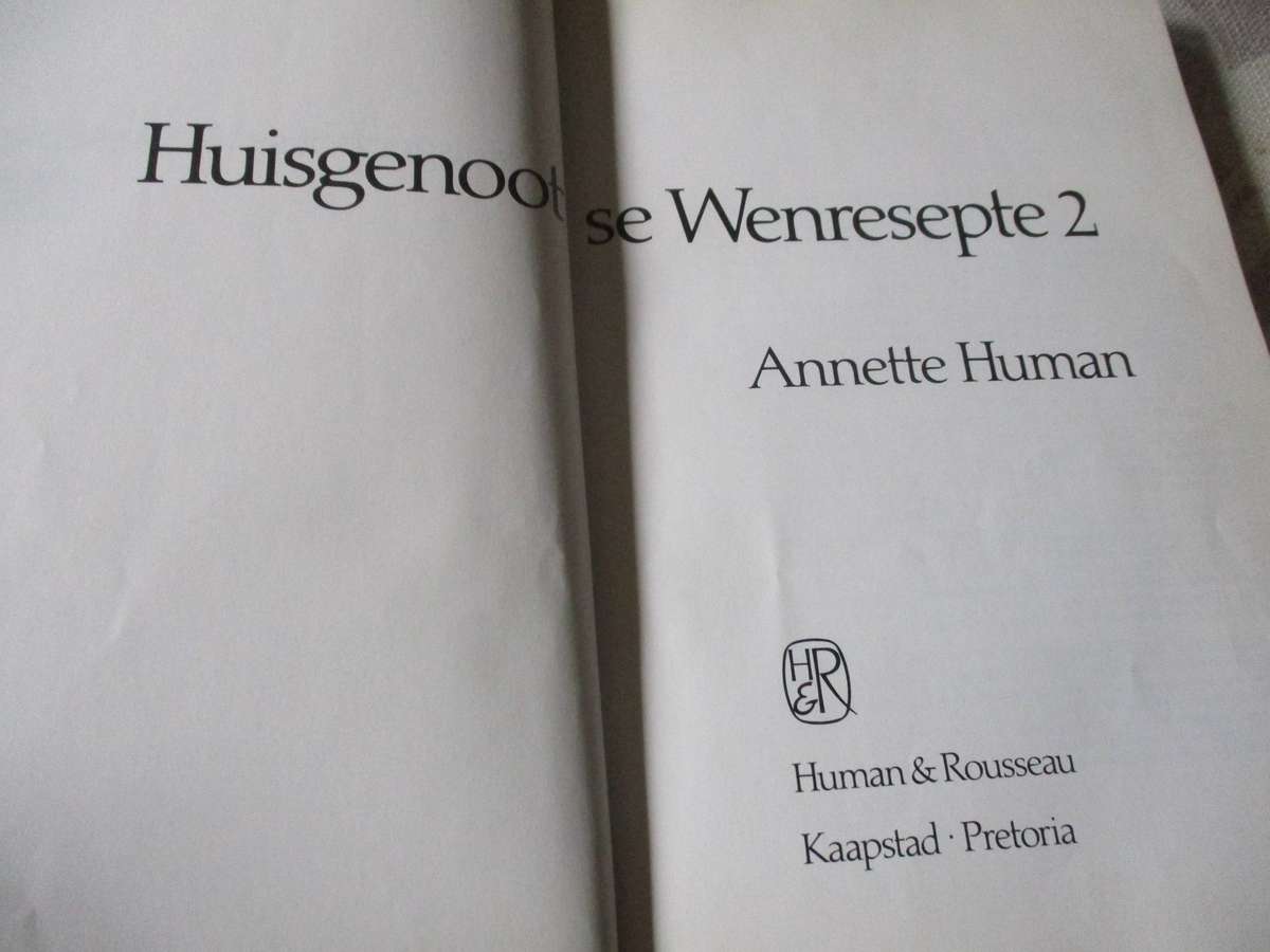 WENRESEPTE 2 - ANNETTE HUMAN