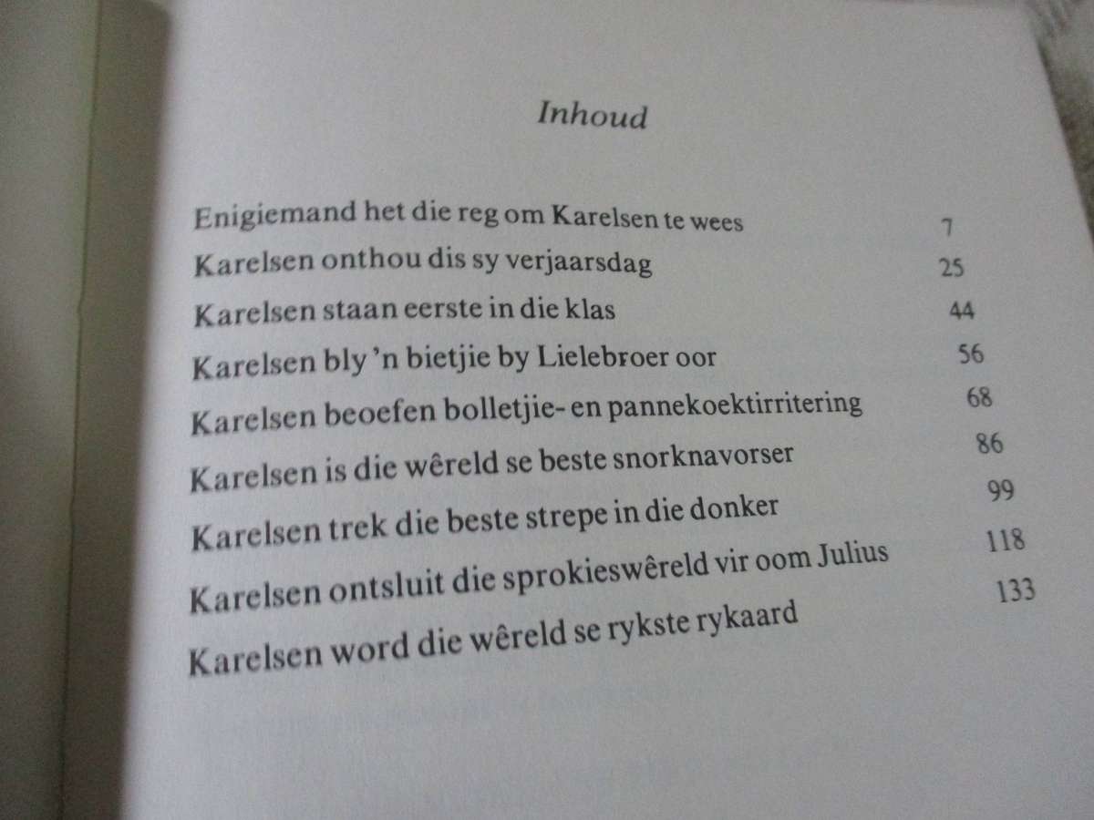 KARELSEN - DIE WERELD SE BESTE - ASTRID LINDGREN