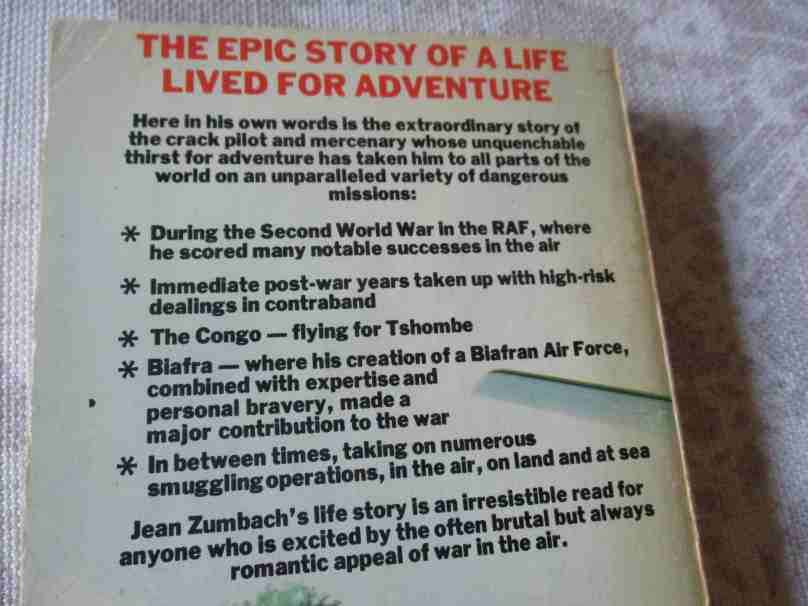 ON WINGS OF WAR - MY LIFE AS A ILOT ADVENTURER -JEAN ZUMBACH