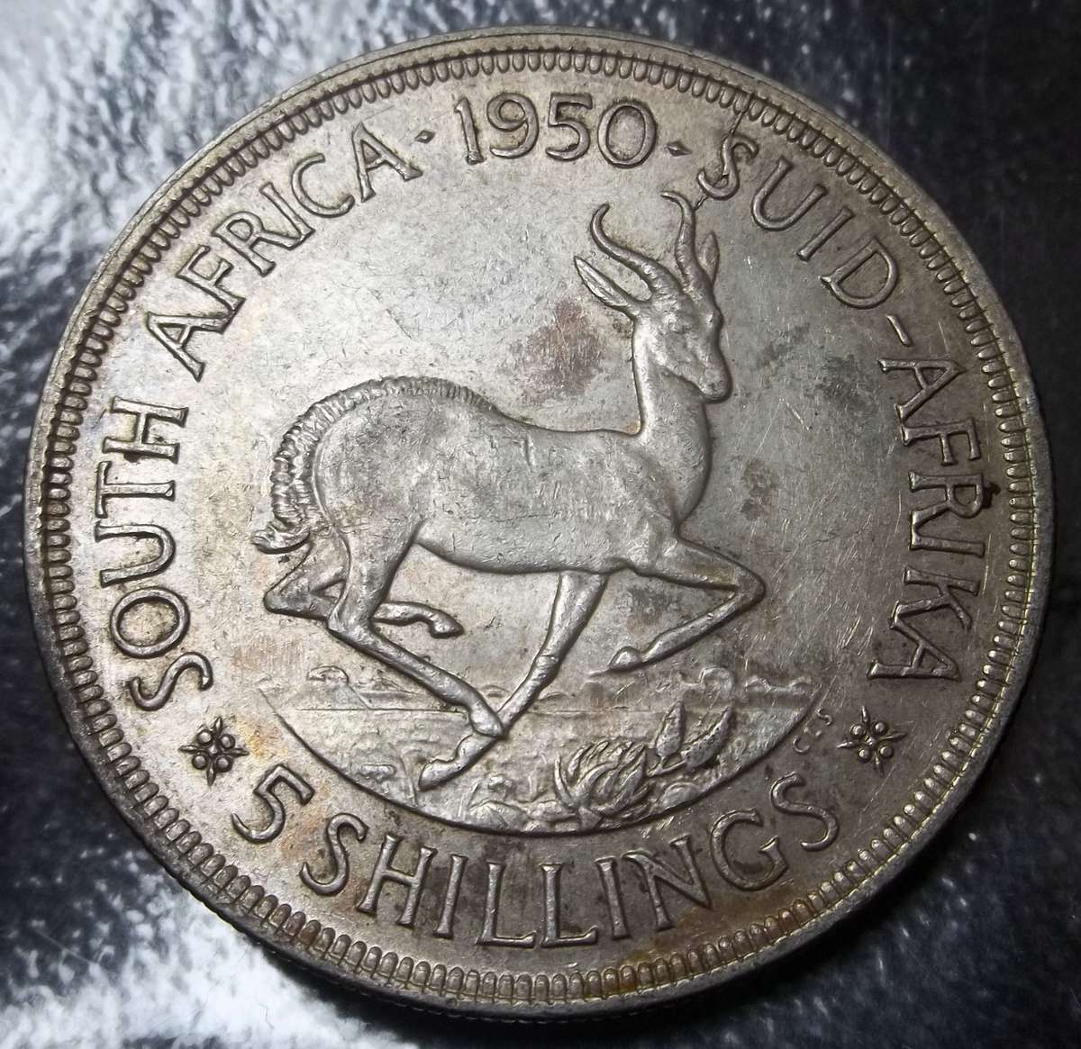 SA Union 5 Shillings 1950