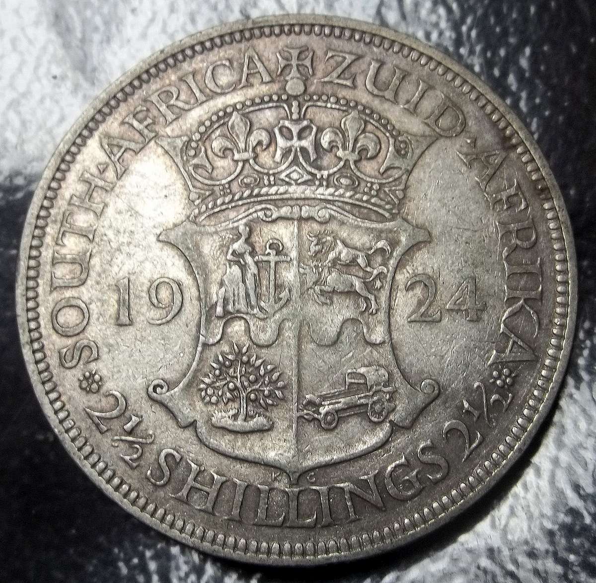 SA Union 2.5 Shillings 1924