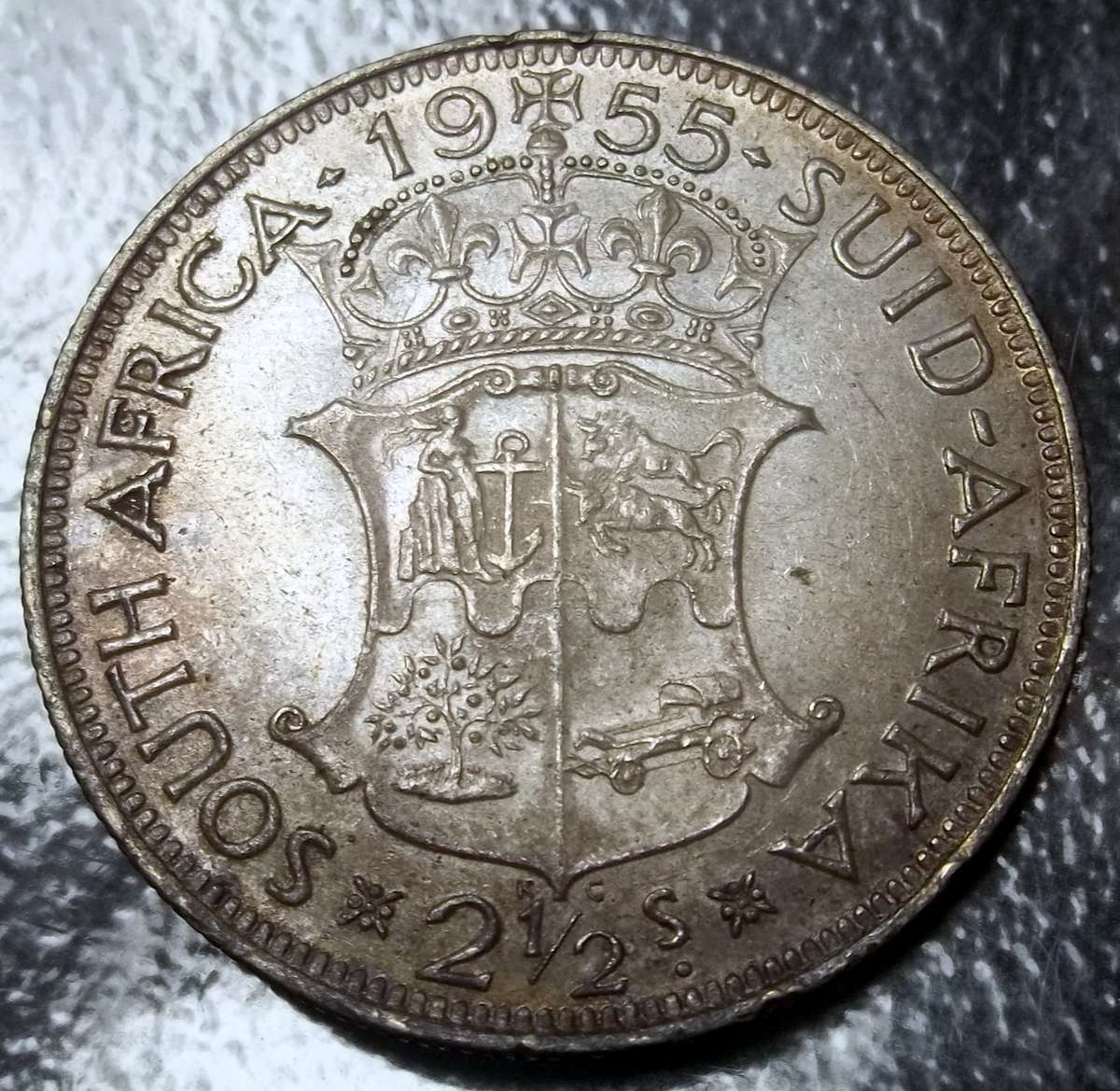 SA Union 2.5 Shillings 1955