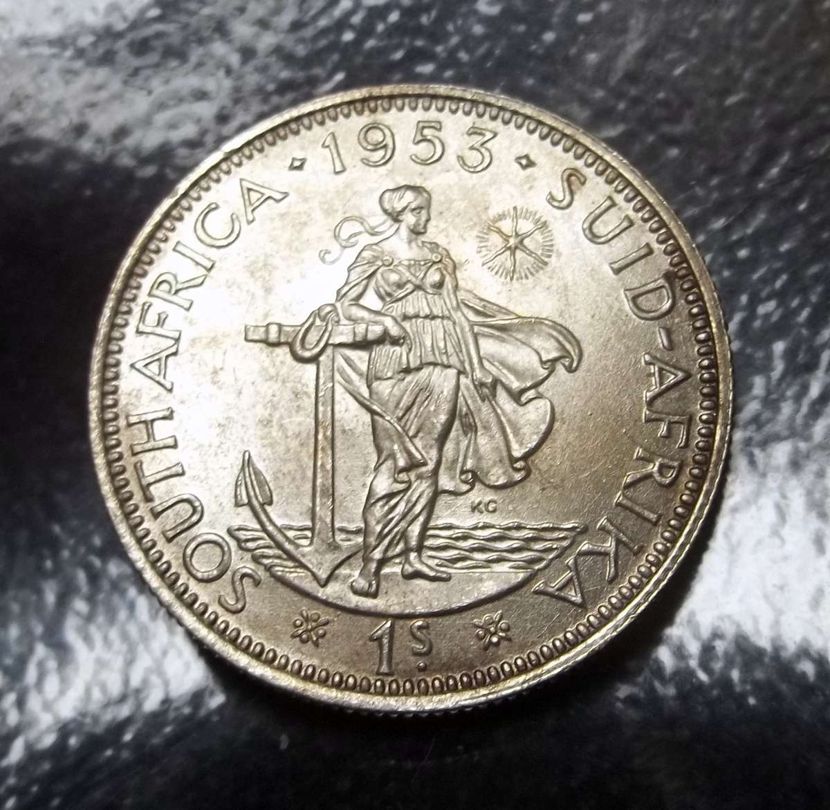SA Union 1 Shilling 1953 - UNC condition