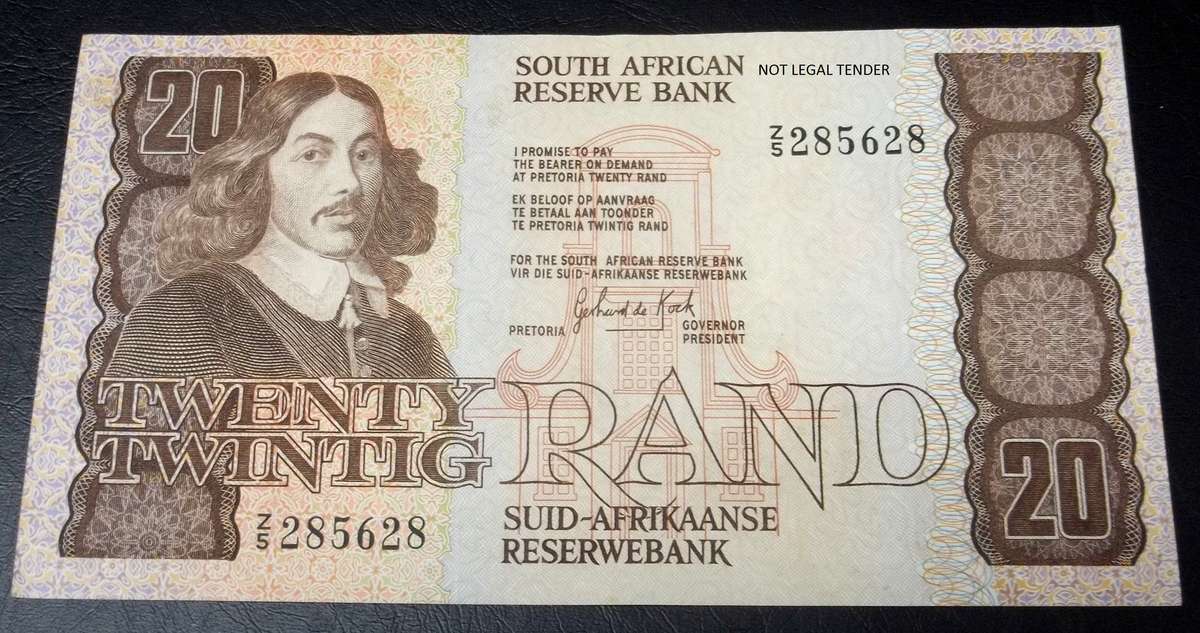 RSA 20 Rand 1982(G de Kock 2nd Issue) - Z5 Replacement - Nice condition