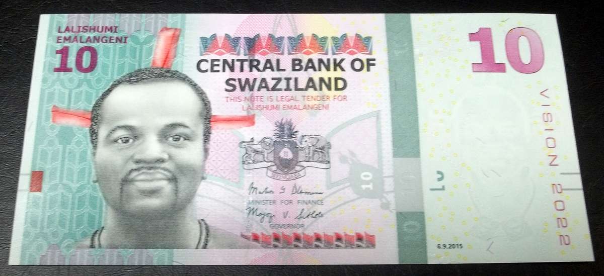 eSwatini 10 Emalangeni 2015 - UNC condition - VISION 2022