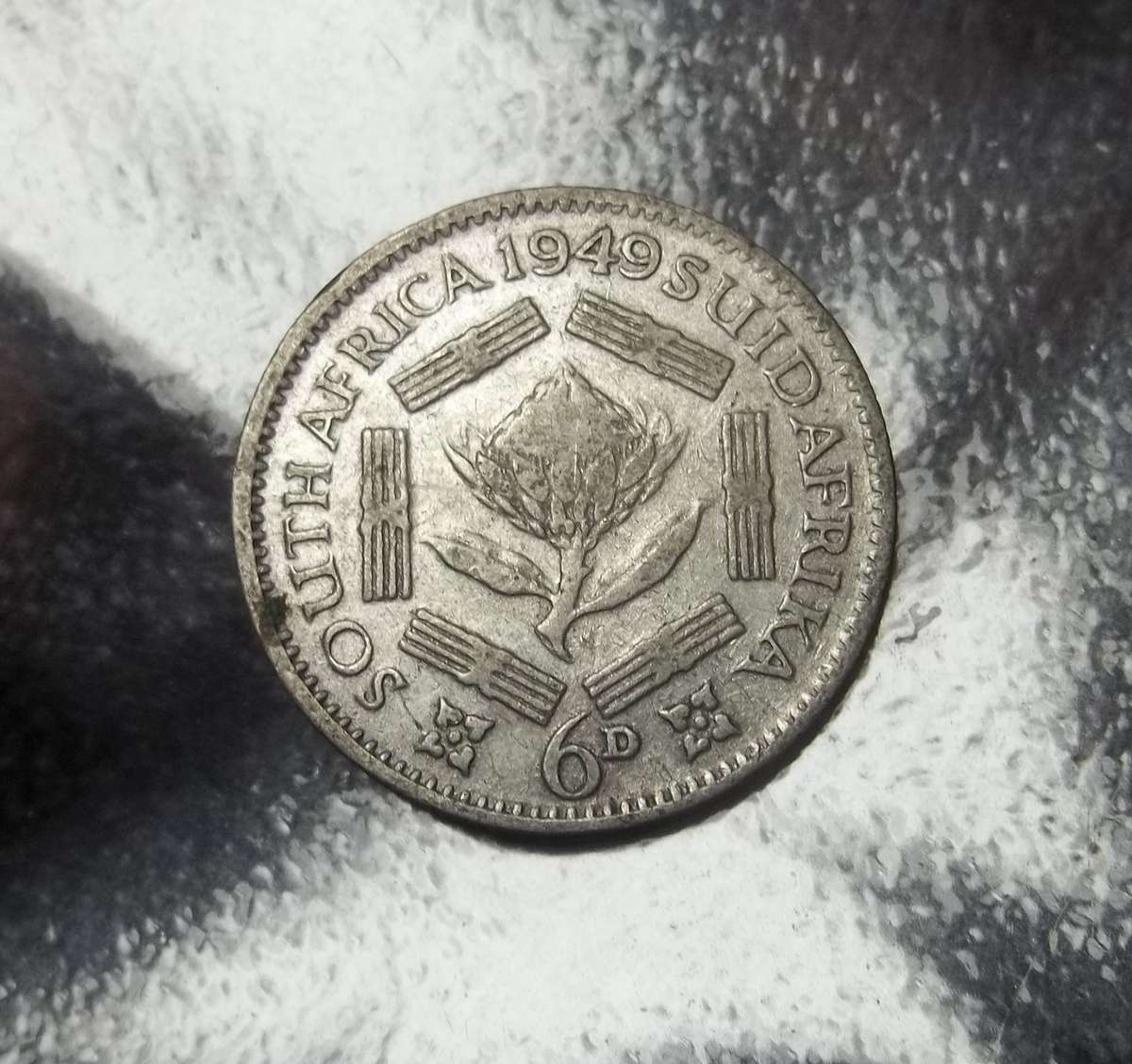 Union Sixpence 1949