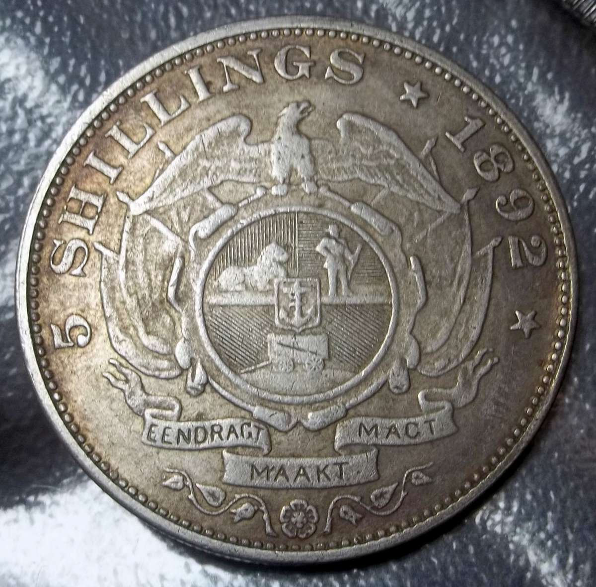 ZAR 5 Shillings Crown 1892 - Reproduction