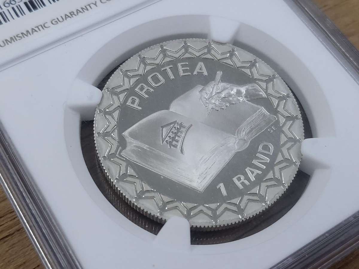 RSA 1996 Silver One Rand: Constitution - NGC PF70 Ultra Cameo: Top Pop - Low Mintage: 2931