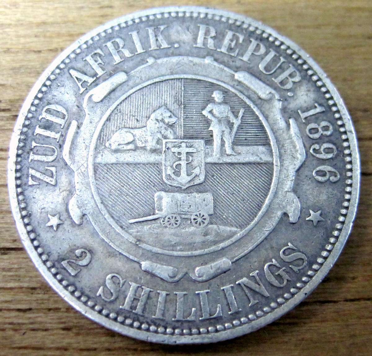 ZAR 2 Shillings 1896