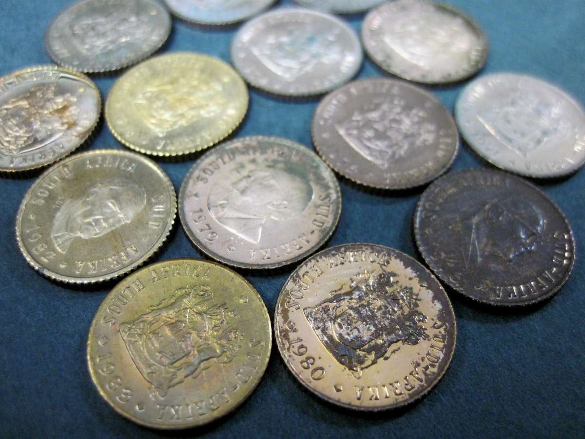 RSA - Full Set of 1/2 Cent coins - 1970 till 1983