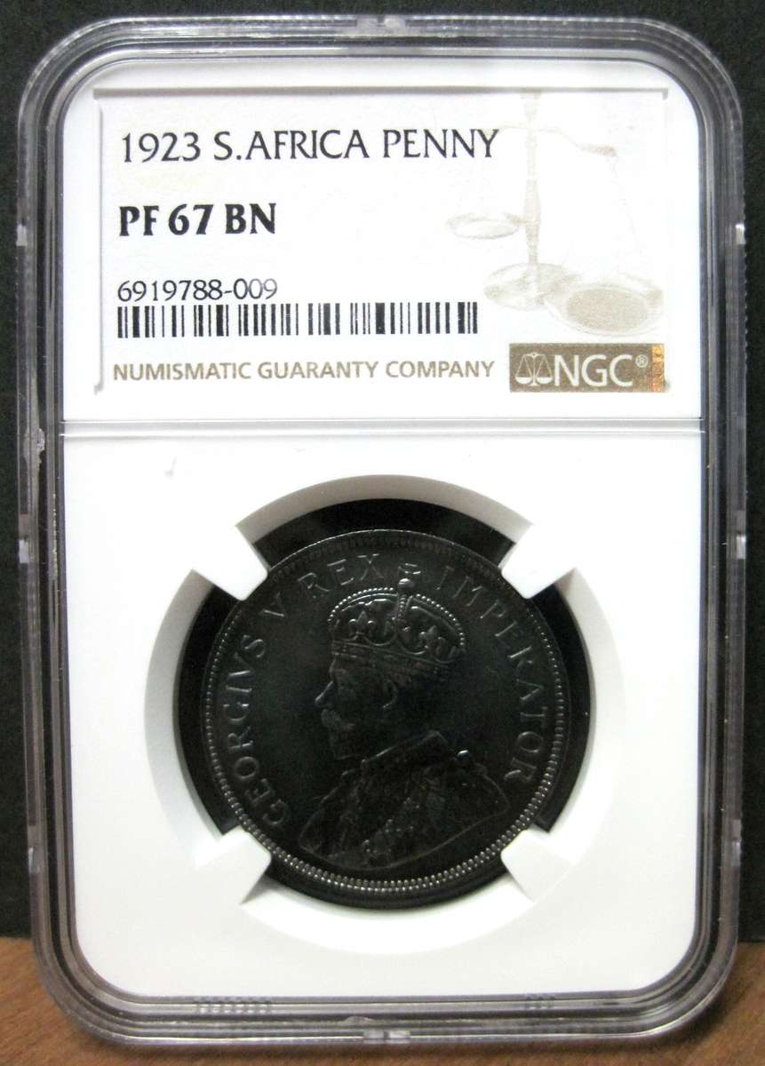SA Union 1 Penny 1923 - NGC PF67BN
