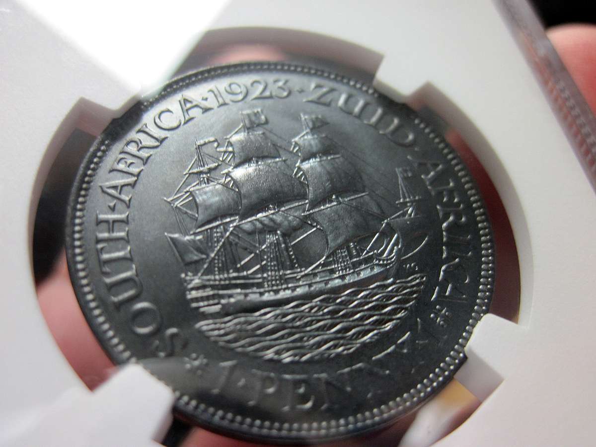 SA Union 1 Penny 1923 - NGC PF67BN