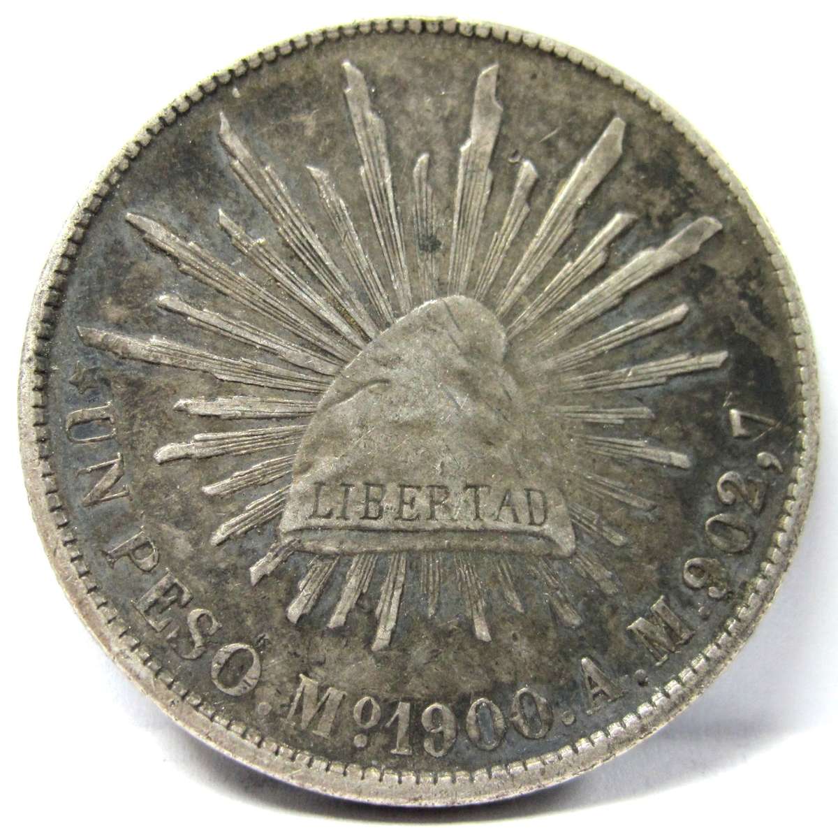 Mexico 1 Peso 1900 Mo Am