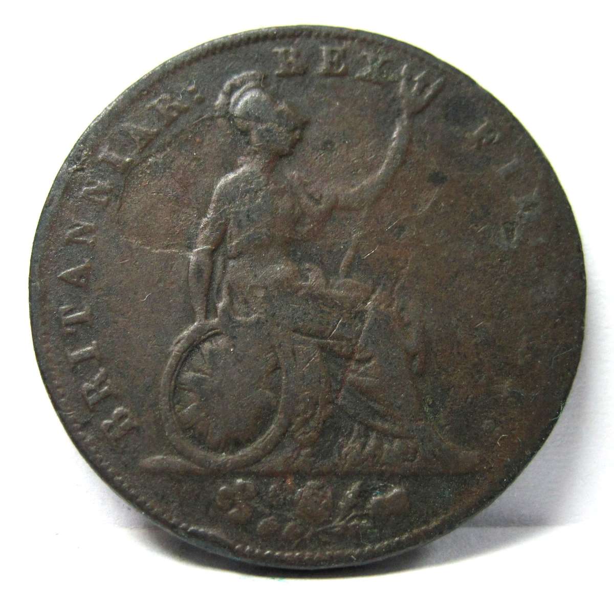 *R1 Auction* UK 1/2 Penny 1827