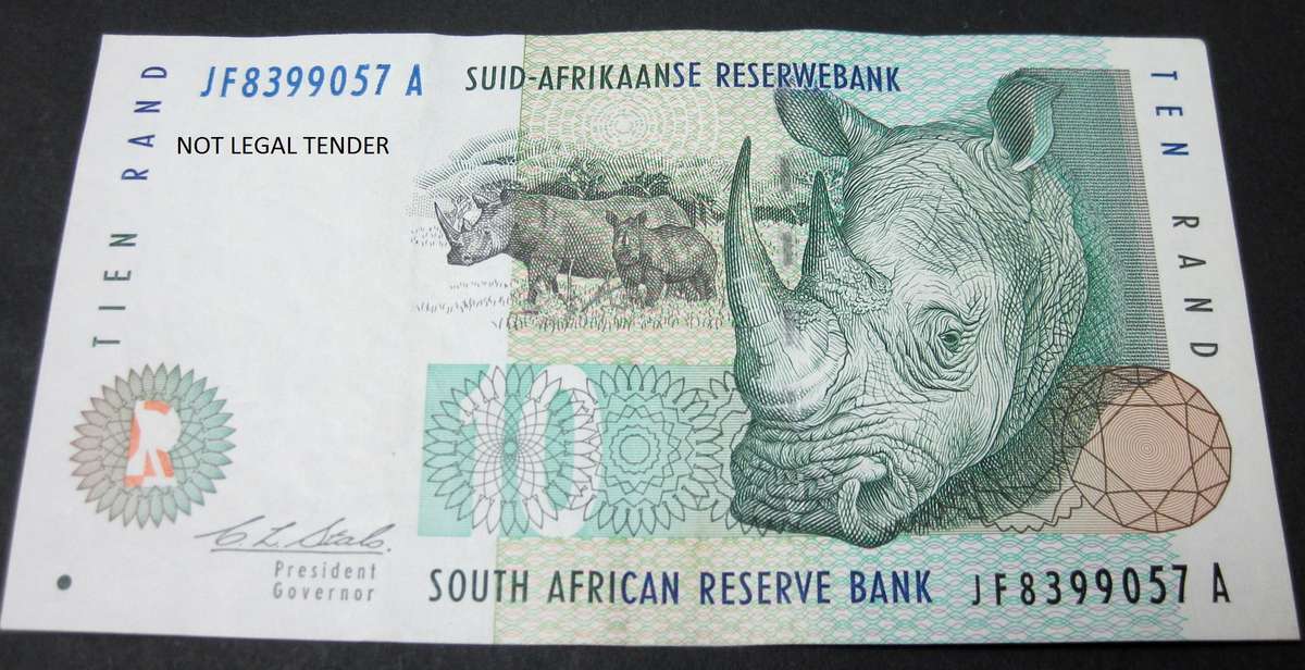 RSA 10 Rand mid 1990's(C Stals 2nd Issue) - VF to EF condition - more than one available