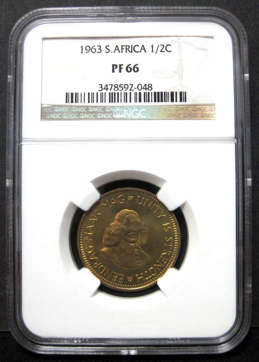 RSA 1/2 Cent 1963 - NGC PF66